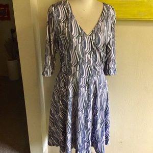 Betabrand reversible wrap dress Sz large